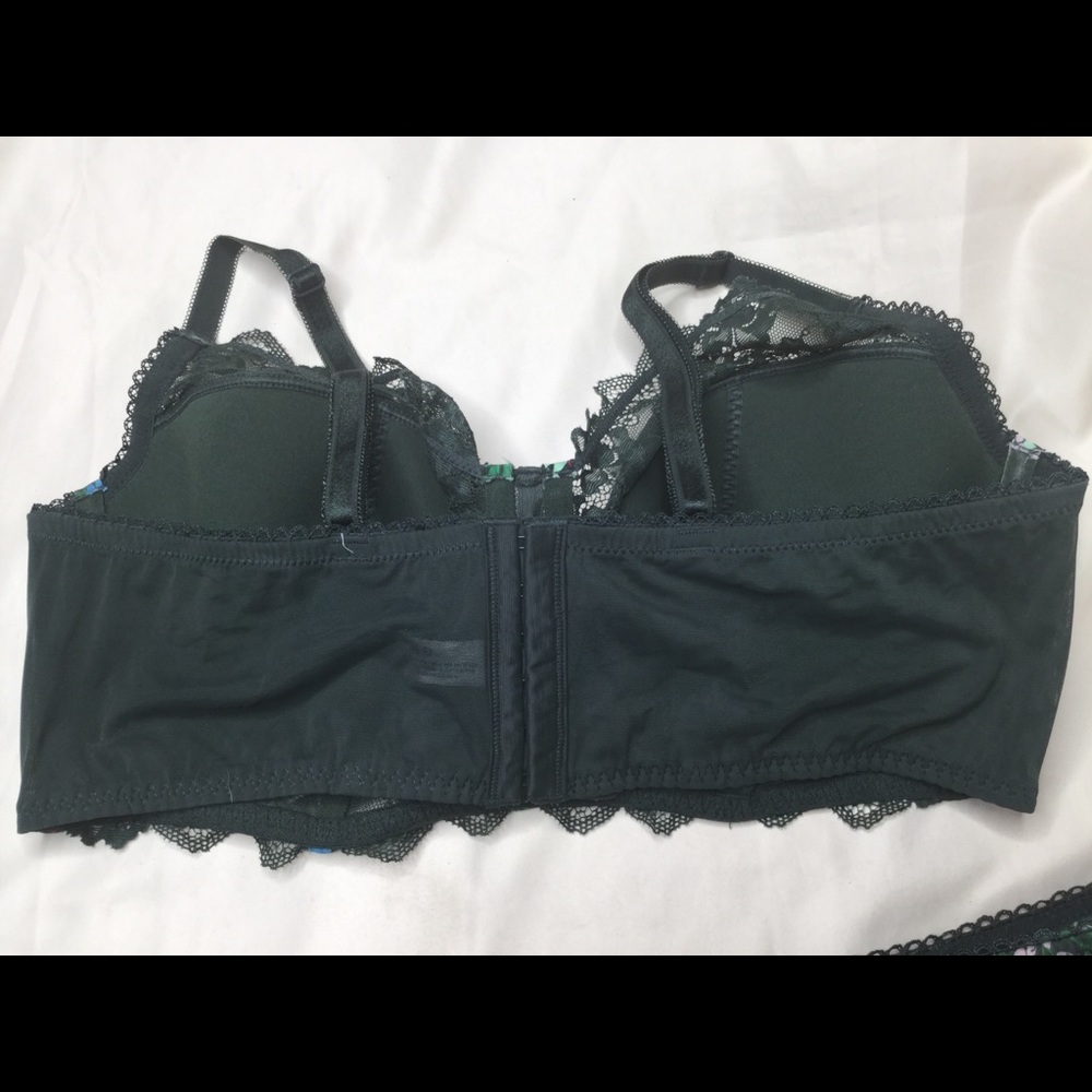 Adore Me Floral Long Line Bra & Panty Set - Picture 4 of 11